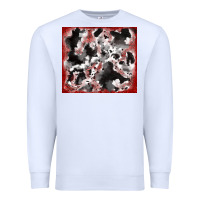 White cowhide glitter tooled leather Premium Sweatshirt - RanaPortraitStore