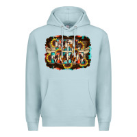 Blue Mist girl mama Premium Hoodie - RacoonDesign