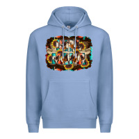 Colony Blue girl mama Premium Hoodie - RacoonDesign