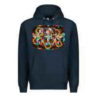 Navy girl mama Premium Hoodie - RacoonDesign