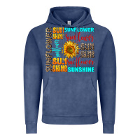 Vintage Denim sunflower sunshine Vintage Hoodie - AdoDesignShop
