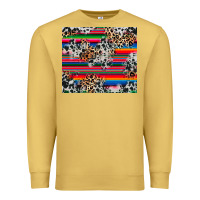 Antique Gold cowhide leopard serape Premium Sweatshirt - RanaPortraitStore