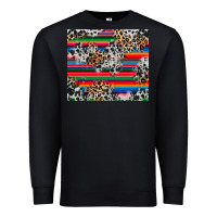Black cowhide leopard serape Premium Sweatshirt - RanaPortraitStore