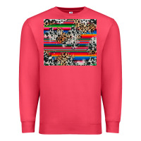 Cardinal cowhide leopard serape Premium Sweatshirt - RanaPortraitStore