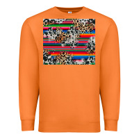 Carrot cowhide leopard serape Premium Sweatshirt - RanaPortraitStore