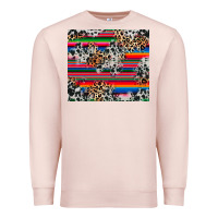 Pale Pink cowhide leopard serape Premium Sweatshirt - RanaPortraitStore