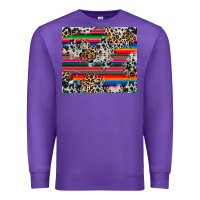 Purple cowhide leopard serape Premium Sweatshirt - RanaPortraitStore
