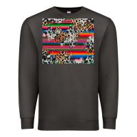 Smoke cowhide leopard serape Premium Sweatshirt - RanaPortraitStore