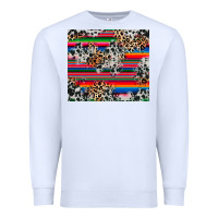 White cowhide leopard serape Premium Sweatshirt - RanaPortraitStore