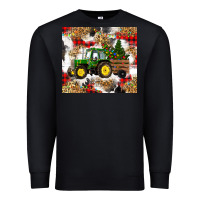 Black christmas farm tractor Premium Sweatshirt - RanaPortraitStore