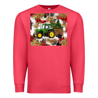 Cardinal christmas farm tractor Premium Sweatshirt - RanaPortraitStore