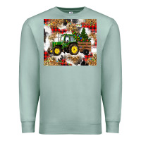 Seafoam christmas farm tractor Premium Sweatshirt - RanaPortraitStore