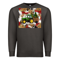 Smoke christmas farm tractor Premium Sweatshirt - RanaPortraitStore