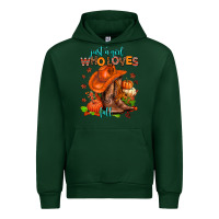 Forest Green jusr a girl who loves fall  cowgirl Urban Hoodie - AdoDesignShop