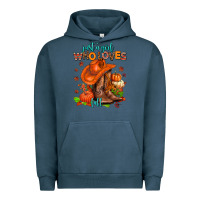 Pigment Midnight Navy jusr a girl who loves fall  cowgirl Urban Hoodie - AdoDesignShop