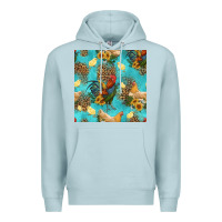 Blue Mist poultry animals seamless pattern Premium Hoodie - HRA Design Shop