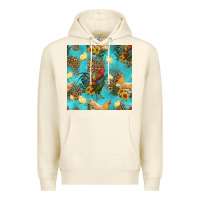 Sandshell poultry animals seamless pattern Premium Hoodie - HRA Design Shop