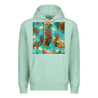 Seafoam poultry animals seamless pattern Premium Hoodie - HRA Design Shop