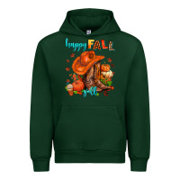 Forest Green happy fall y'all  cowgirl Urban Hoodie - AdoDesignShop