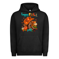 Pigment Black happy fall y'all  cowgirl Urban Hoodie - AdoDesignShop