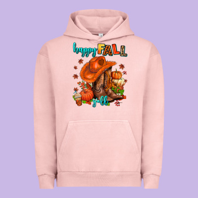 Happy Fall Y'all  Cowgirl Urban Hoodie Designed By Adodesignshop