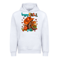 White happy fall y'all  cowgirl Urban Hoodie - AdoDesignShop