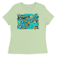 Matcha gemstone cowhide glitter background Ladies Tee - Artiststas