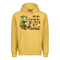 Antique Gold All I Want For Christmas Is A Unicorn Premium Hoodie - FaDigitalArtStudio