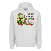 Dove Grey All I Want For Christmas Is A Unicorn Premium Hoodie - FaDigitalArtStudio