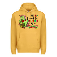 Mustard All I Want For Christmas Is A Unicorn Premium Hoodie - FaDigitalArtStudio