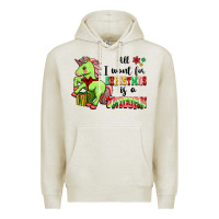Oatmeal Heather All I Want For Christmas Is A Unicorn Premium Hoodie - FaDigitalArtStudio