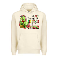 Sandshell All I Want For Christmas Is A Unicorn Premium Hoodie - FaDigitalArtStudio