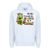 White All I Want For Christmas Is A Unicorn Premium Hoodie - FaDigitalArtStudio