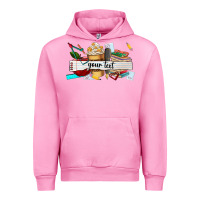 Fuchsia Pink costomized teachers name Urban Hoodie - AdoDesignShop