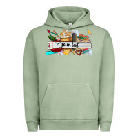 Pigment Oil Green costomized teachers name Urban Hoodie - AdoDesignShop