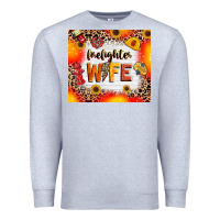 Heather Grey firefighter wife Premium Sweatshirt - RanaPortraitStore