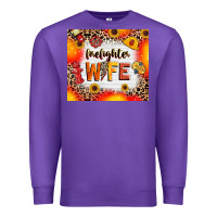 Purple firefighter wife Premium Sweatshirt - RanaPortraitStore