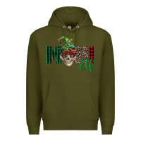 Army Green Boy Mini Elf Skull Premium Hoodie - FaDigitalArtStudio