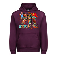 Mauve Wine 911 dispatcher Urban Hoodie - AdoDesignShop