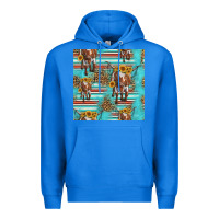 True Royal longhorn bull seamless pattern Premium Hoodie - HRA Design Shop