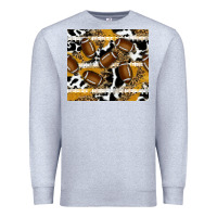 Heather Grey football Premium Sweatshirt - RanaPortraitStore