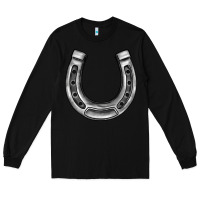 Black horseshoe Long Sleeve Tee - BarkalooDesign