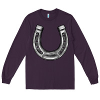 Plum horseshoe Long Sleeve Tee - BarkalooDesign
