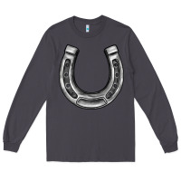 Smoke horseshoe Long Sleeve Tee - BarkalooDesign