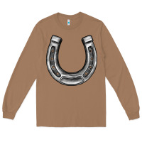 Toasted Coconut horseshoe Long Sleeve Tee - BarkalooDesign