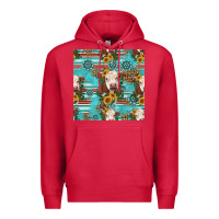 Cardinal charolais cow seamless pattern Premium Hoodie - HRA Design Shop