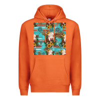 Carrot charolais cow seamless pattern Premium Hoodie - HRA Design Shop