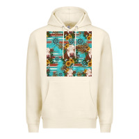 Tofu charolais cow seamless pattern Premium Hoodie - HRA Design Shop