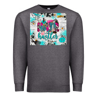 Charcoal Heather hair hustler Premium Sweatshirt - RanaPortraitStore