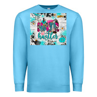 Ocean Blue hair hustler Premium Sweatshirt - RanaPortraitStore